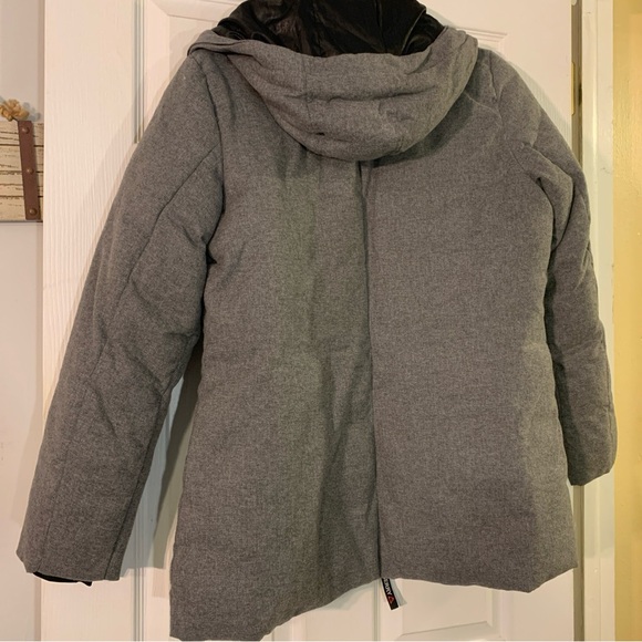 Gerry Weber Women’s Quilted Hooded Winter Coat Gray Size Medium - Picture 9 of 14